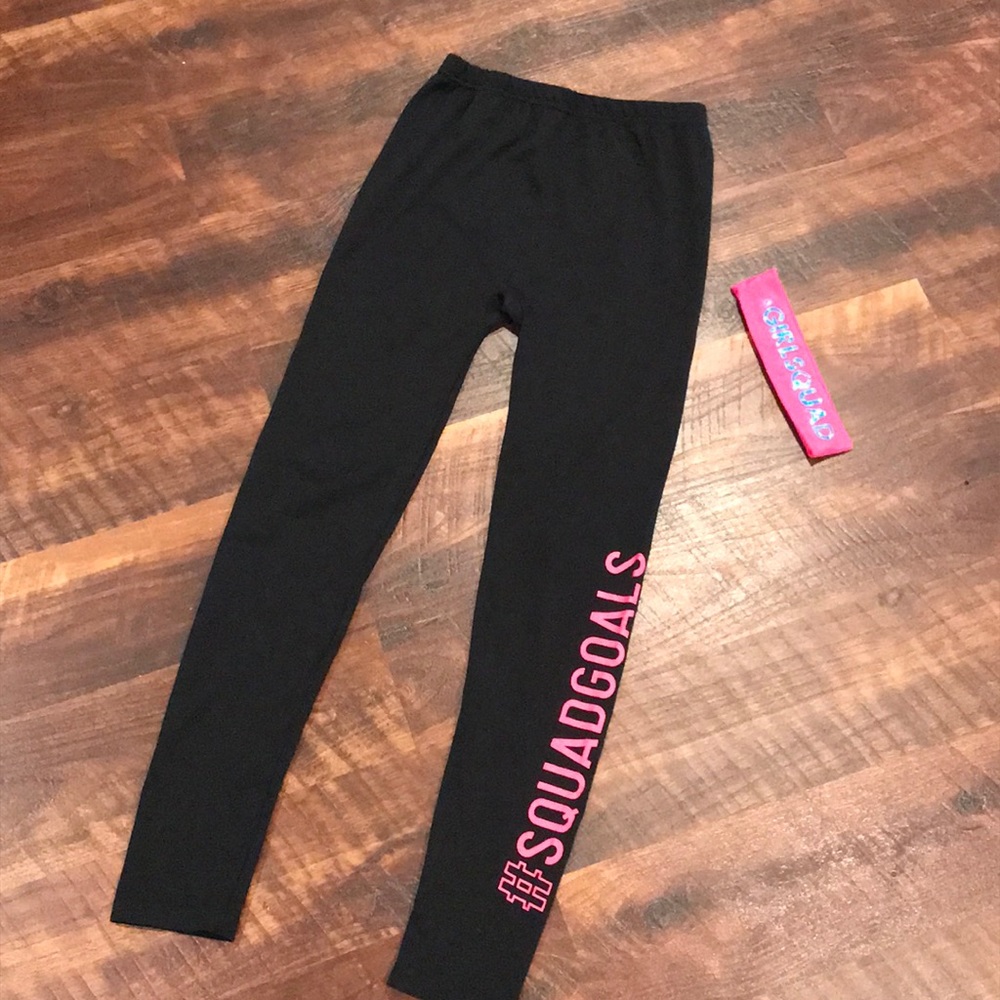 Girls Matching leggings and headband